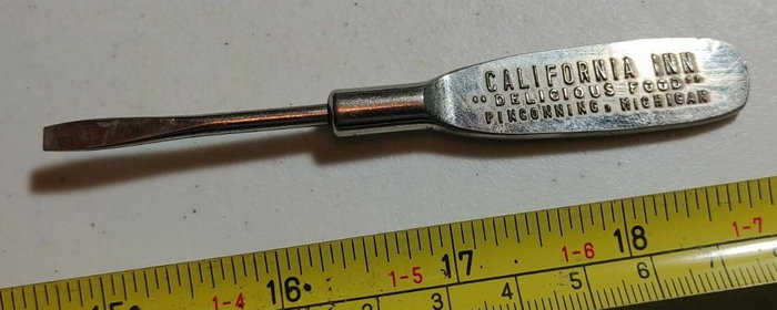 California Inn - Souvenir Screwdriver (newer photo)